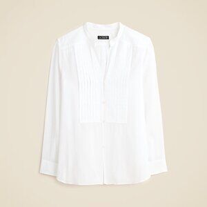 J. Crew Pintuck top in cotton voile White New With Tag